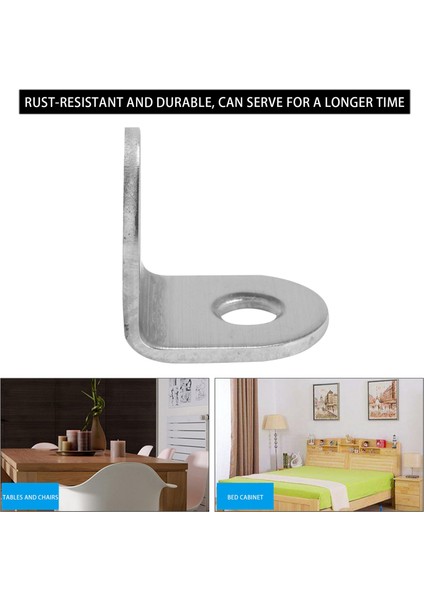 20 Pcs Stainless Steel L Bracket Corner Brace Joint Fastener L Shaped Corner Fastener Joints Bracket (Yurt Dışından)