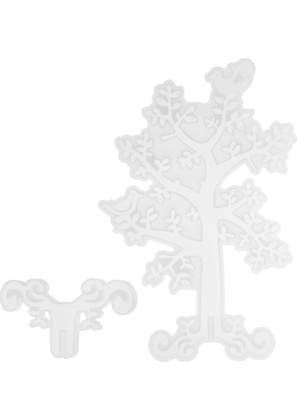 Jewelry Tree Organizer Resin For Resin Casting Ring Holder Silicone For Necklace Earring Display Stand Mold (Yurt Dışından) fiyatları