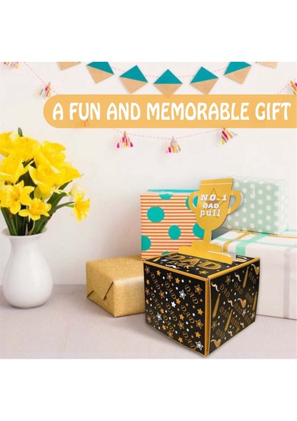 Happy Father's Money Box For Cash Gift Pull, Money Box For Cash With Pull Out Card Dıy Set Surprise Dad Gift Box (Yurt Dışından) fiyatları