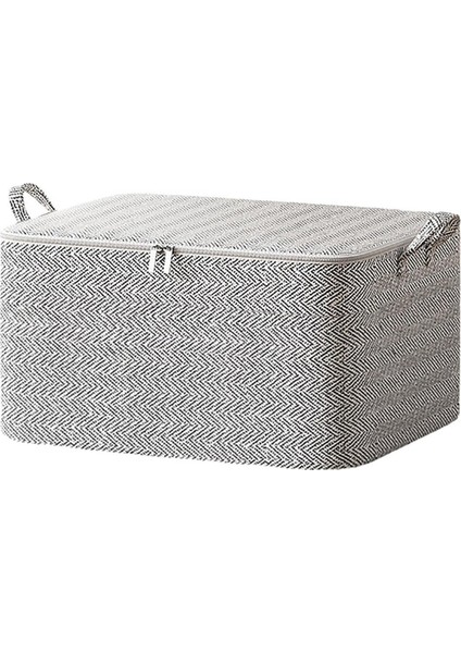 Dokunmamış Fermuarlar Saklama Çantası Hareketli Yorgan Saklama Sepeti Seyahat Kapasiteli Giyim Saklama Çantası (Yurt Dışından)