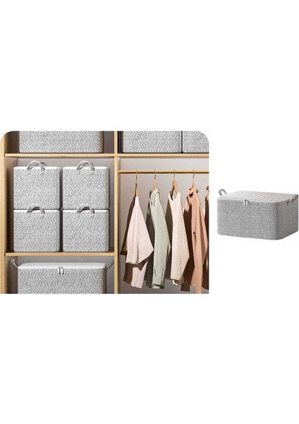 Dokunmamış Fermuarlar Saklama Çantası Hareketli Yorgan Saklama Sepeti Seyahat Kapasiteli Giyim Saklama Çantası (Yurt Dışından) modelleri