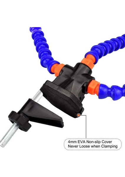 Bench Vise Work Bench Vise Welding Table With 3 Flexible Arms Soldering Iron Stand Pcb Soldering Repair (Yurt Dışından) fırsatları