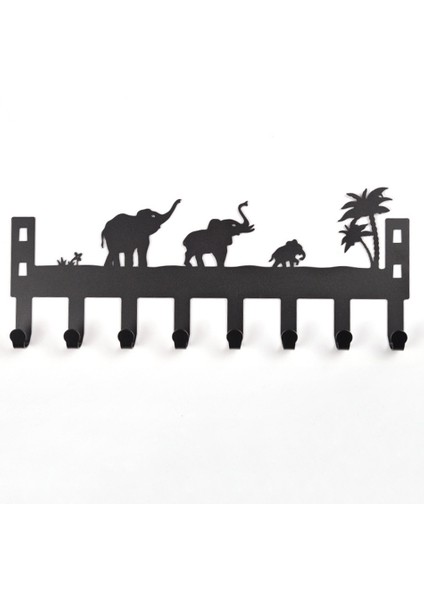 Banyo Için Kapı Üzeri Havlu Askıları, Siyah Kapı Askı Kancası Kapı Giysileri Için Havlu Askısı 8 Kancalı Anahtar Çanta Askısı (Yurt Dışından) indirimleri