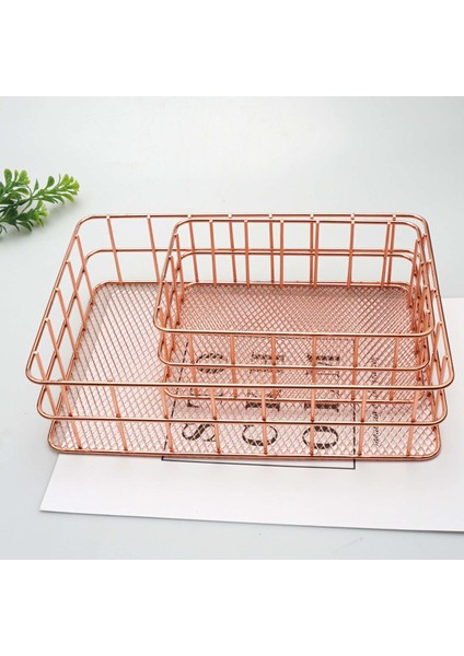 Iskandinav Metal Tel Depolama Sepeti Ofis Masaüstü Çeşitli Eşyalar Makyaj Fırçaları Tutucu Masa Kozmetik Organizatör Demir Sepet B (Yurt Dışından) fırsatları