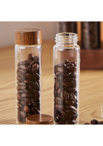 Kahve Çekirdeği Depolama Tüpleri Kahve Çekirdeği Mahzeni Ahşap Teşhir Standı ve Huni Espresso Aksesuarları (Yurt Dışından) indirimleri