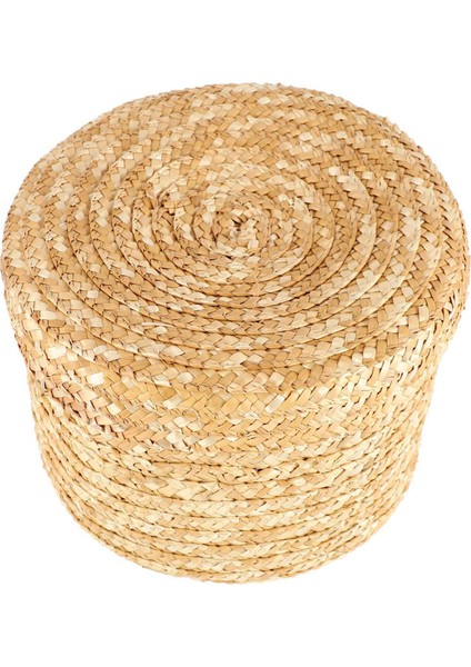 6 Adet/takım El Yapımı Saman Dokuma Sepet Kapaklı Aperatif Organizatör Saklama Kutusu Çamaşır Sepetleri Rattan Depolama Çiçek Sepeti (Yurt Dışından) fırsatları