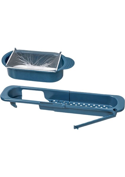 Teleskopik Lavabo Organizatör Tepsi Sünger Tutucu Sabun Havlu Saklama Sepeti Drenaj Raf Lavabo Drenaj Raf Mutfak Aksesuarları (Yurt Dışından)