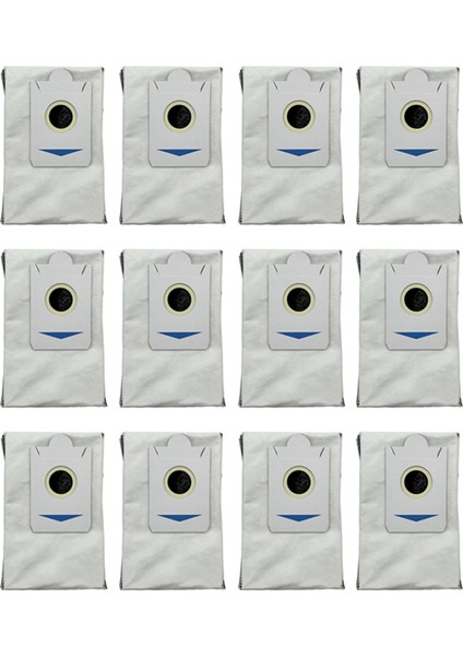 12 Adet Toz Torbaları Deebot X2/x2 Pro Robotlu Süpürge Parçaları Aktif Karbon Sterilizasyon Çöp Torbası (Yurt Dışından)