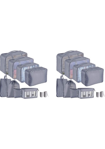 Packing Cubes For Suitcase,18 Pcs Suitcase Organizer Bags Set Luggage Organizers (Yurt Dışından)