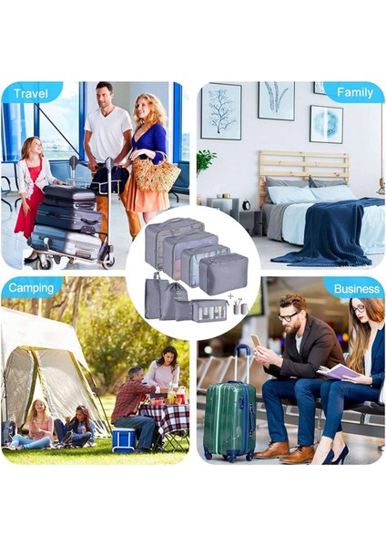 Packing Cubes For Suitcase,18 Pcs Suitcase Organizer Bags Set Luggage Organizers (Yurt Dışından)