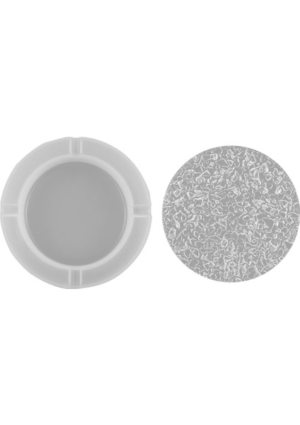 Dıy Kristal Epoksi Reçine Kalıp Seti, Masa Takı, Düz Tabanlı Kristal Saklama Kavanoz Silikon Kalıp, Küllük Kalıp (Yuvarlak) (Yurt Dışından)