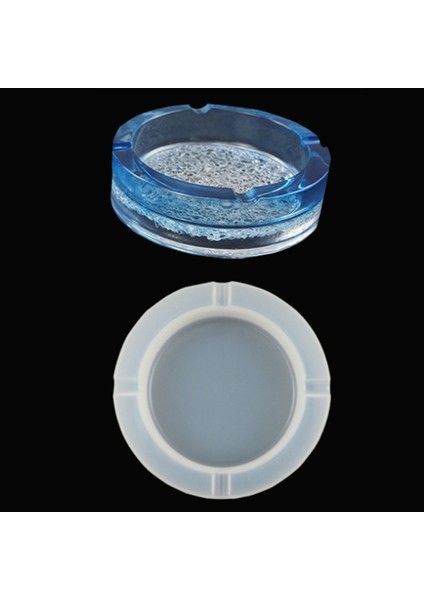 Dıy Kristal Epoksi Reçine Kalıp Seti, Masa Takı, Düz Tabanlı Kristal Saklama Kavanoz Silikon Kalıp, Küllük Kalıp (Yuvarlak) (Yurt Dışından) modelleri