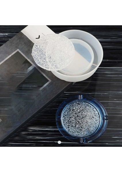 Dıy Kristal Epoksi Reçine Kalıp Seti, Masa Takı, Düz Tabanlı Kristal Saklama Kavanoz Silikon Kalıp, Küllük Kalıp (Yuvarlak) (Yurt Dışından) fırsatları