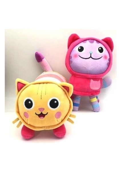 Canxin 2'li Paket Gabby Dollhouse Kitten Peluş (Yurt Dışından)