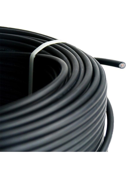 1x6 Mm2 Dc Kablo Siyah 20 Metre Parça Güneş (Solar) Paneller Için (Konnektörsüz)