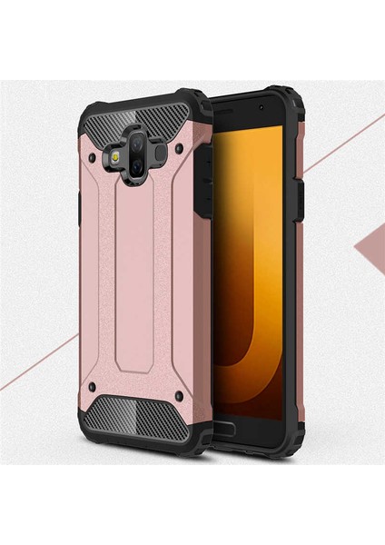 Kilifone - Galaxy J7 Duo Uyumlu Kılıf Çift Katman Zırh Tank Crash Military Kapak