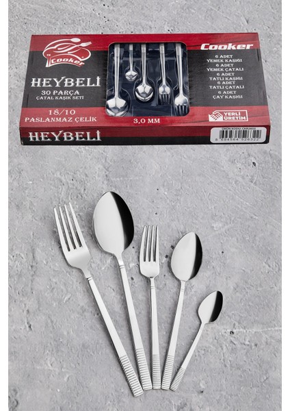 Paslanmaz Çelik Heybeli 30 Parça Çatal Kaşık Çeyiz Seti fiyatları