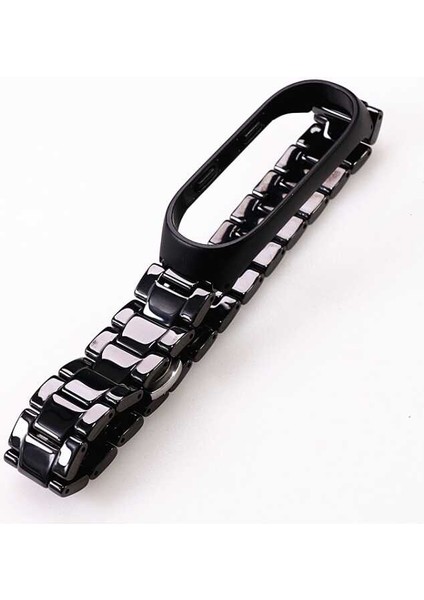 Xiaomi Mi Band 3 Uyumlu Krd-21 Metal Kordon Zore - Siyah