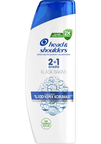 Head & Shoulders 2'si 1 Arada Kepek Şampuan Klasik Bakım 625 ml