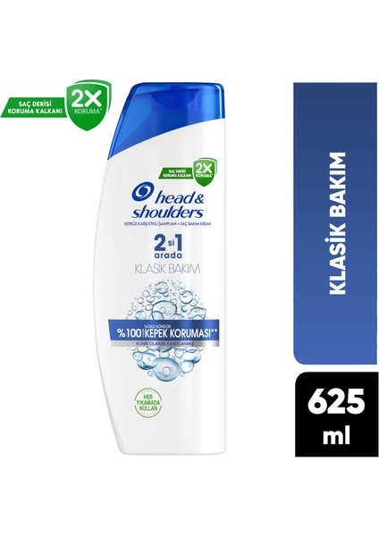 Head & Shoulders 2'si 1 Arada Kepek Şampuan Klasik Bakım 625 ml