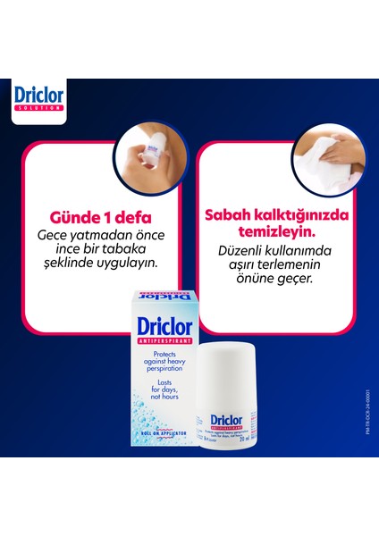 Aşırı Terleme Önleyici Antiperspirant Roll-On 20ml X3