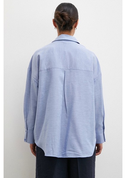 Robalı Klasik Gömlek Indigo fırsatları