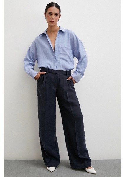 Robalı Klasik Gömlek Indigo indirimleri