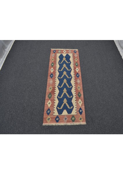 El Dokuma Otantik Batı Anadolu Mini Yolluk Yün Kilim 4953