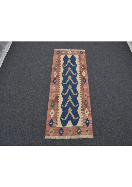 El Dokuma Otantik Batı Anadolu Mini Yolluk Yün Kilim 4953