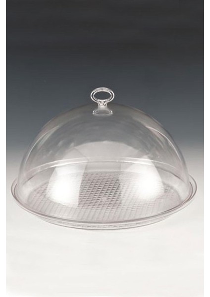 Polıycarbonat Fanus 35 Cm Yuvarlak
