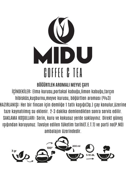 Böğürtlenli Meyve Çayı 250 gr.
