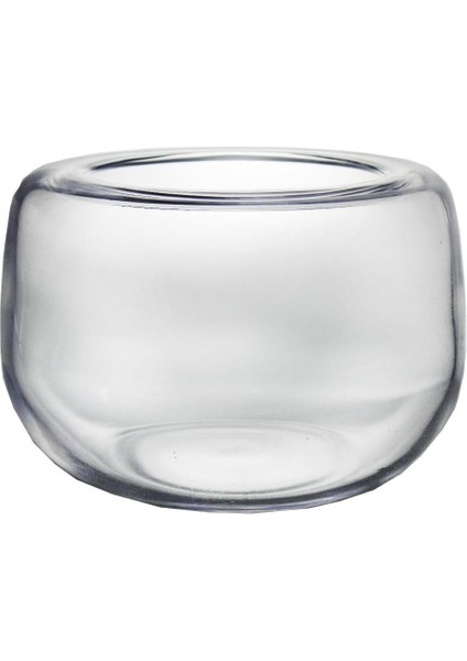 El İmalatı Kristal Kalın Oval Kase 1 Adet 23460