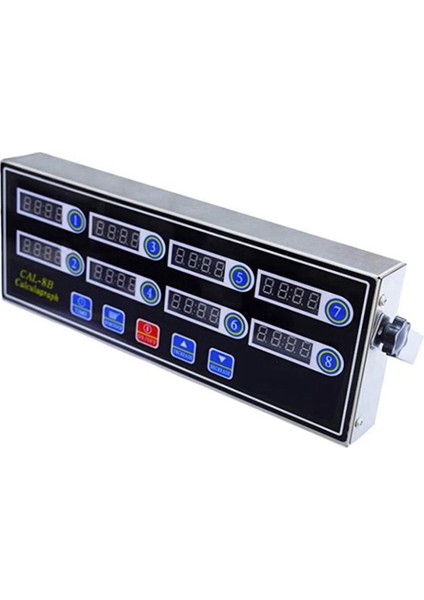 Ticari 8 Kanal Dijital Mutfak Zamanlayıcı, Alarmlı Paslanmaz Çelik Hesap Makinesi Zamanlayıcı, Saat Hatırlatma, Ab Tak (Yurt Dışından)