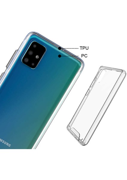 - Galaxy A71 Uyumlu Kılıf Koruyucu Tatlı Sert Gard Silikon