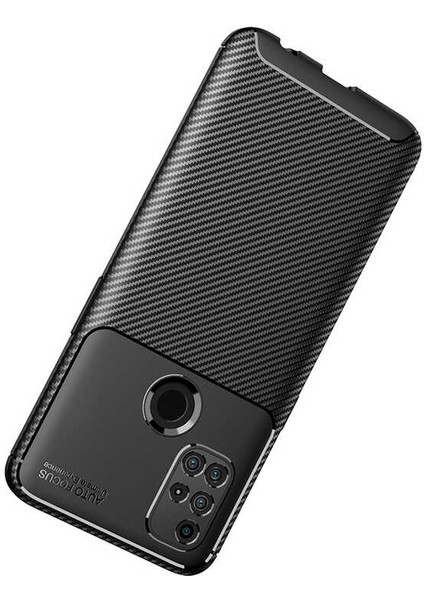 - One Plus Nord N10 5g Uyumlu Kılıf Auto Focus Negro Karbon Silikon Kapak