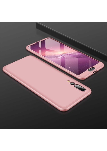 - Huawei P20 Pro - Kılıf 3 Parçalı Parmak Izi Yapmayan Sert Ays Kapak