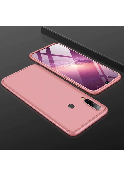 - Galaxy A20S Uyumlu Kılıf 3 Parçalı Parmak Izi Yapmayan Sert Ays Kapak