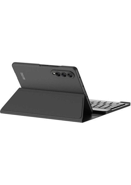 - Galaxy Z Fold 3 Uyumlu Kılıf Standlı Bluetooth Klavyeli Kıpta Keyboard Set Kılıf