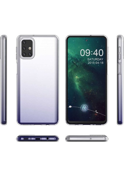 - Galaxy M31S Uyumlu Kılıf Esnek Soft Slim Fit Süper Silikon Kapak