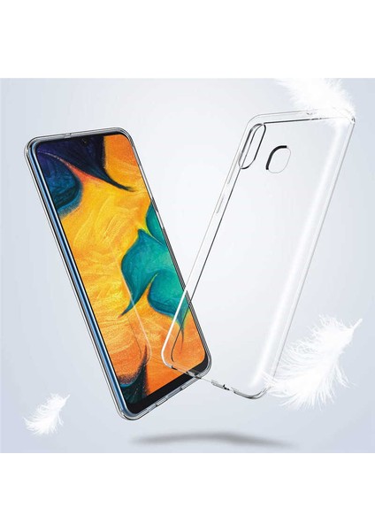 - Galaxy A20 Uyumlu Kılıf Esnek Soft Slim Fit Süper Silikon Kapak