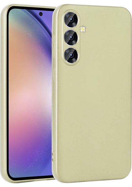 - Galaxy A55 Uyumlu Kılıf Mat Renkli Esnek Premier Silikon Kapak