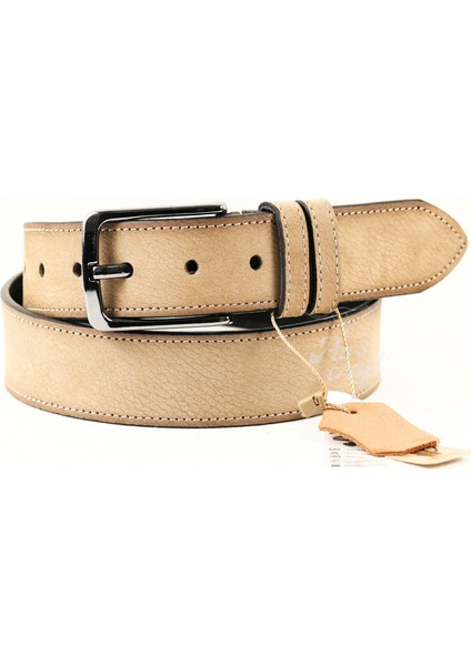 Parscraft Parscraft nubuk Deri Erkek Kemer 4 cm Bej Kot Kumaş Spor Kemer fiyatları