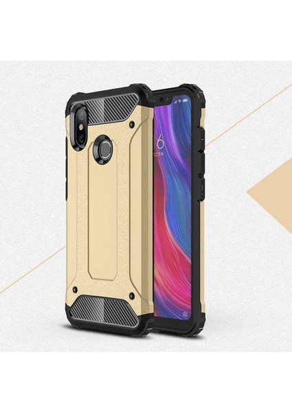 - Xiaomi Mi 6x / Mi A2 Uyumlu Kılıf Çift Katman Zırh Tank Crash Military Kapak