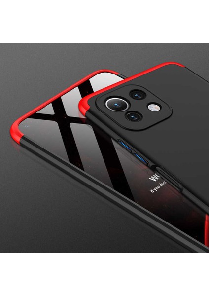 - Xiaomi Mi 11 Lite Uyumlu Kılıf 3 Parçalı Parmak Izi Yapmayan Sert Ays Kapak