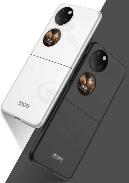 - Huawei P50 Pocket Uyumlu Kılıf Mat Ultra Ince Sert Kıpta Kapak