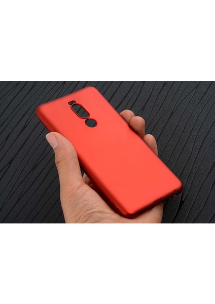 - Meizu Note 8 Uyumlu Kılıf Mat Renkli Esnek Premier Silikon Kapak