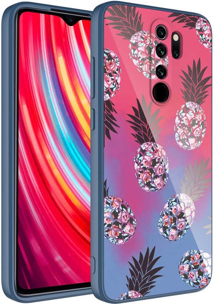 - Xiaomi Redmi Note 8 Pro Uyumlu Kılıf Sert Kamera Korumalı Desenli Epoksi Kapak