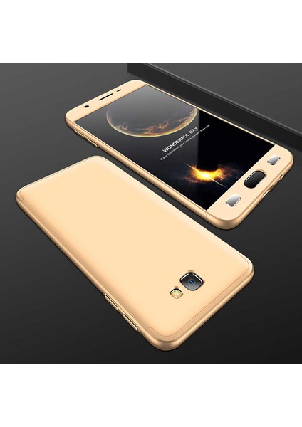 - Galaxy J7 Prime / J7 Prime Iı Uyumlu Kılıf 3 Parçalı Parmak Izi Yapmayan Sert Ays Kapak