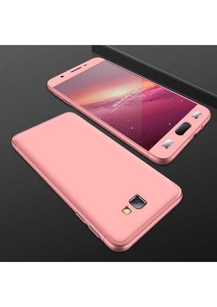 - Galaxy J7 Prime / J7 Prime Iı Uyumlu Kılıf 3 Parçalı Parmak Izi Yapmayan Sert Ays Kapak