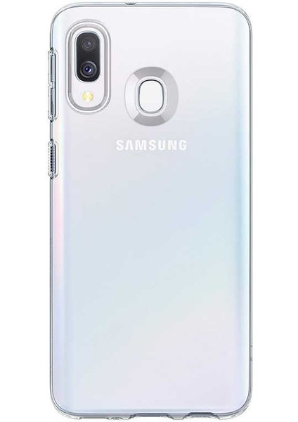 - Galaxy A40 Uyumlu Kılıf Esnek Soft Slim Fit Süper Silikon Kapak